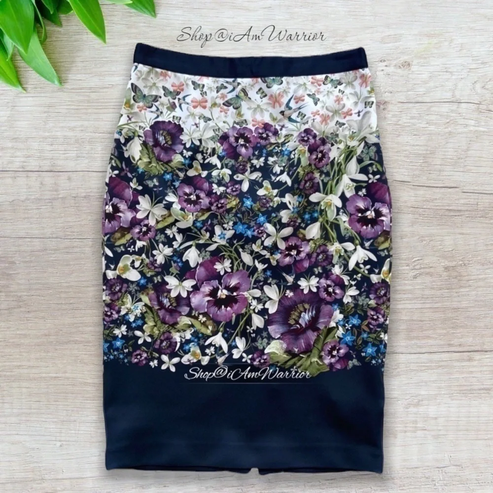 Ted Baker London floral bird butterfly pencil skirt *shop@iamwarrior
